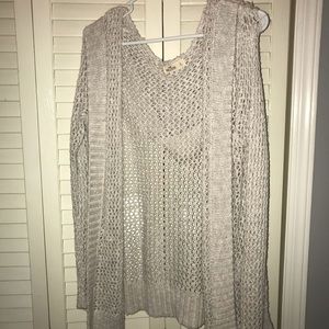 Loose Knit Hooded Hollister Sweater